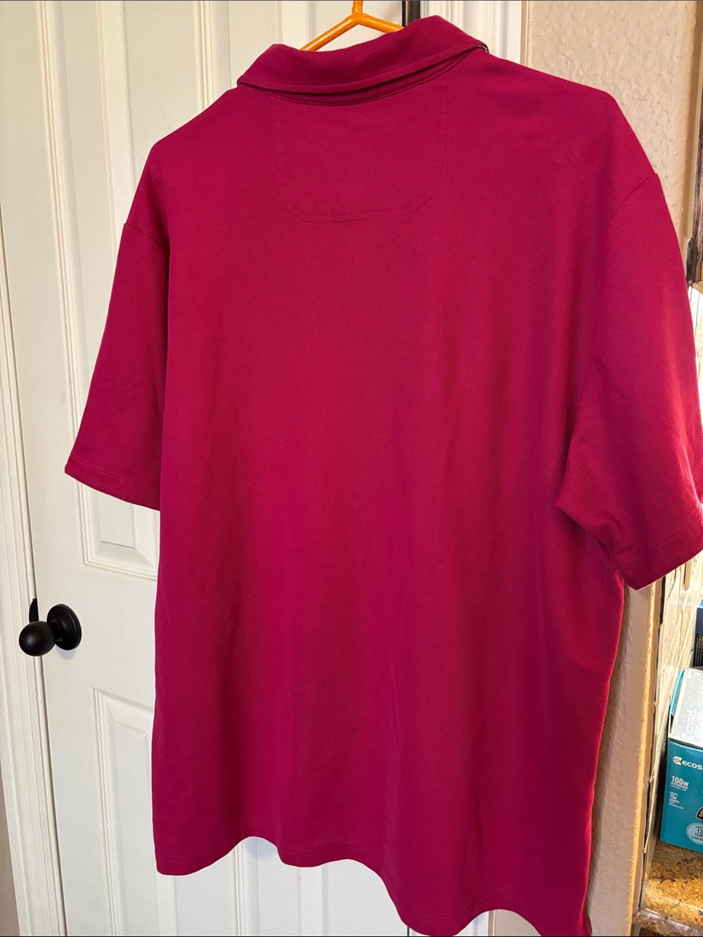 Tommy Bahama Raspberry Polo with Micro-Embroidered Fish - Picture 9 of 9